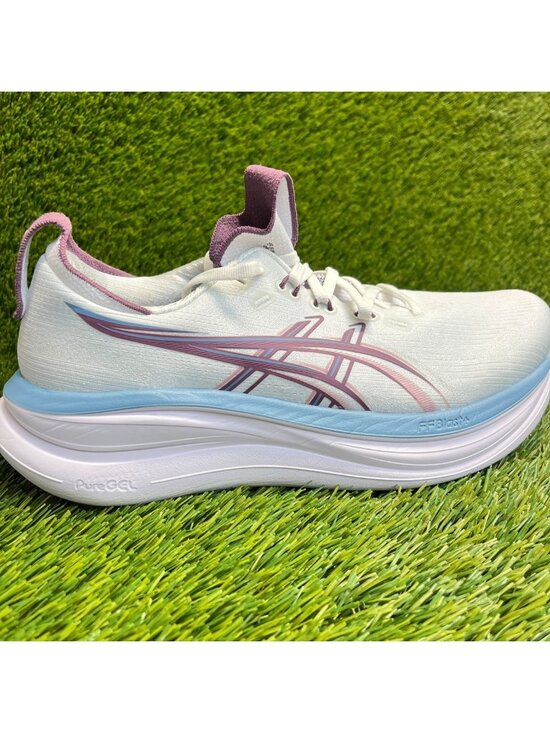 ASICS Shoes - Asics Gel-Cumulus 28 Womens Size 9.5 White Purple Blue Running Shoes Sneakers